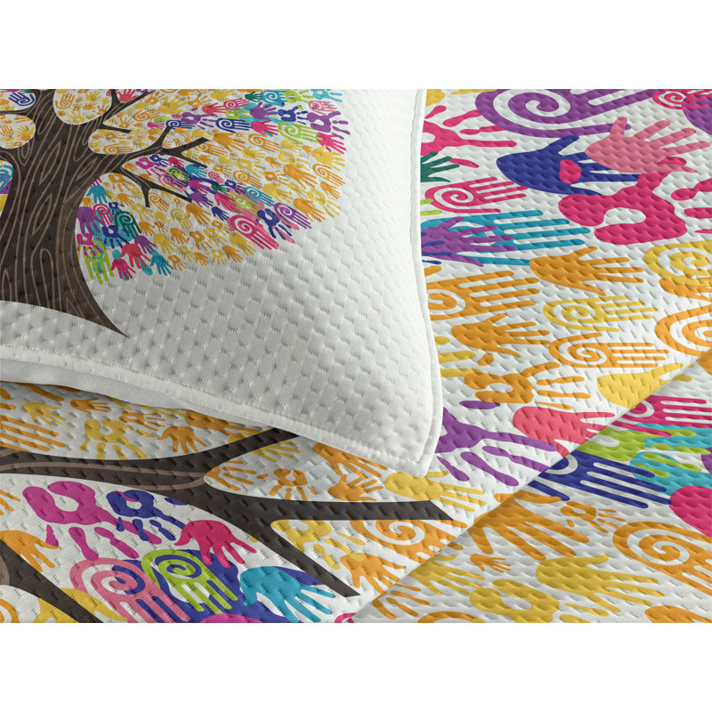 Modern & Contemporary Polyester Coverlet, King Bedspread + 2 Shams