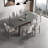 Wabi-sabi style rectangular solid wood rock table-104765725