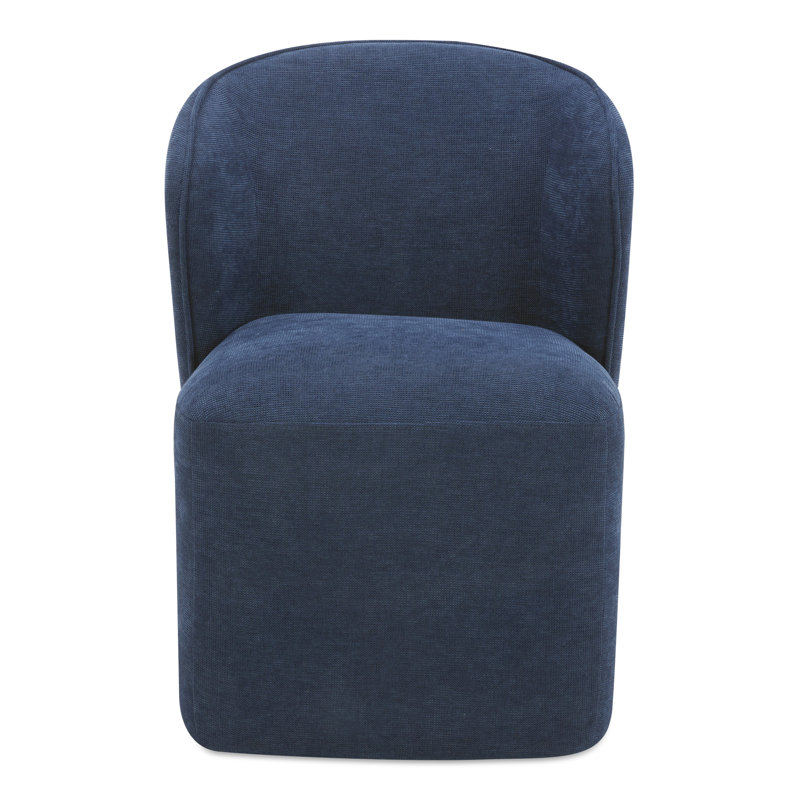 Angeliah Upholstered Parsons Chair, Midnight Navy