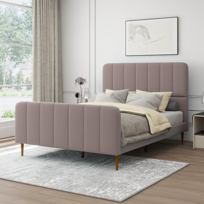 Lit plateforme tapissier Sarosh