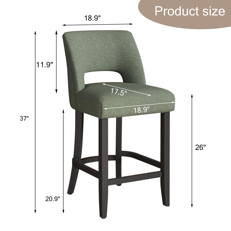 Tabouret de bar Bisto, Brun