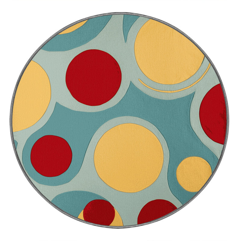 Tapis coulissant élégant, Rond 4 pi