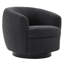 Fauteuil demi-tonneau pivotant rembourré Marcy-1447839038