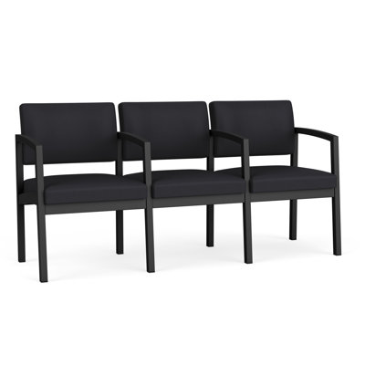 Lenox Steel Waiting Reception 3 Seat Tandem Seating Metal Frame