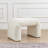 28'' Wide Modern Rectangle Large Boucle Upholstered Standard Arched Ottoman