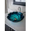 Eden Bath 17'' Blue Tempered Glass Specialty Bathroom Sink
