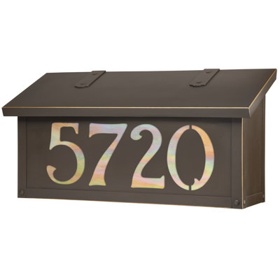 Brass Wall Mounted Mailbox
