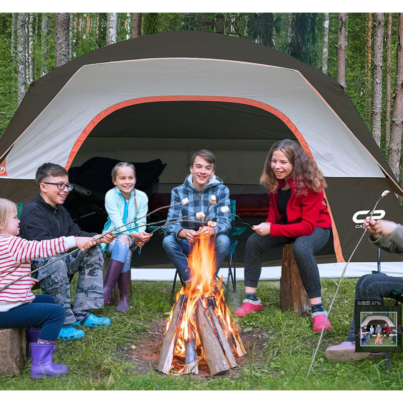 6 Person Tent, Brown