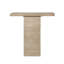 Table basse carrée avec base à piédestal