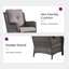 Chaises longues d'extérieur en rotin avec coussins Deb Wicker-397565554-377751452