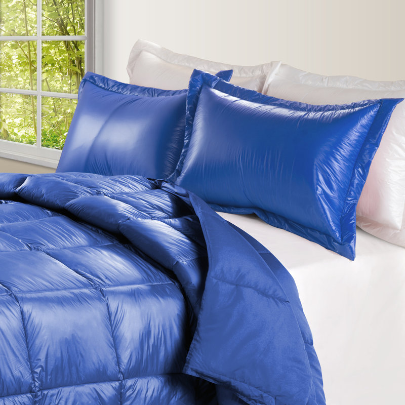 Modern & Contemporary Comforter, King Comforter, Electric Blue