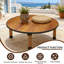 Table basse pliante de style japonais, table basse portable avec plateau en panneau de fibres à densité moyenne robuste, bureau de plancher pliable pour le salon, la chambre à coucher et les petits espaces