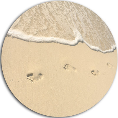 " Footprints in Sand on the Beach " Print