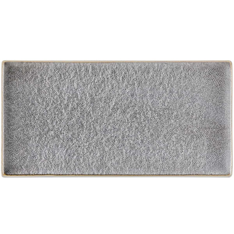 Nabi Subway 3X6 Crackled Glossy Glass Tile, Metallic Gunmetal