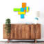 Geometric Handmade Glass Wall Decor