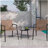 Modern Outdoor Chat Set: 2 PE Rattan Chairs + Black Steel & Tempered Glass Side Table – Durable & Stylish