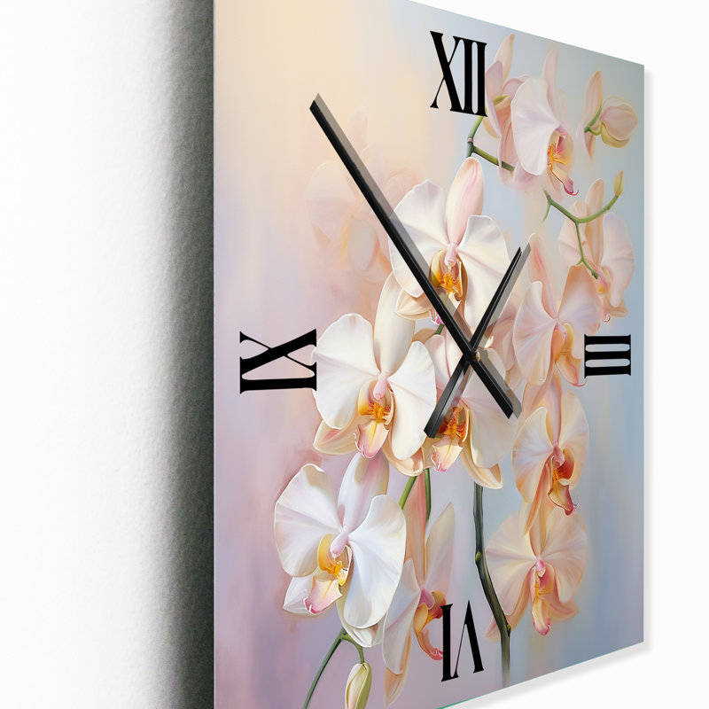 Jeiren - Horloge murale florale, Très petit