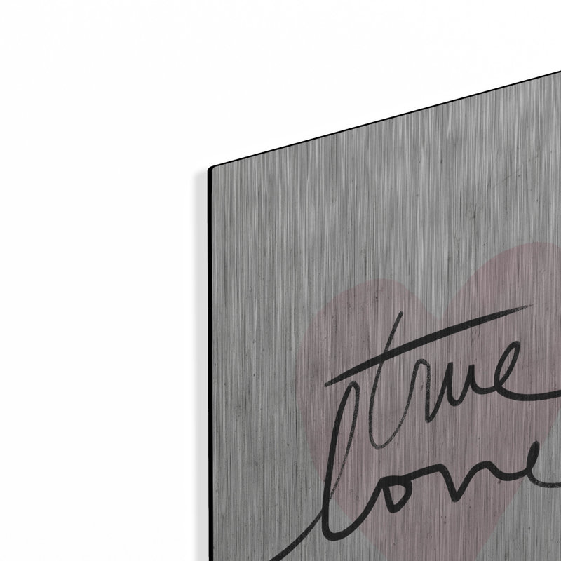 «True Love» par Linda Woods, art mural en métal, H 24 po x l 16 po