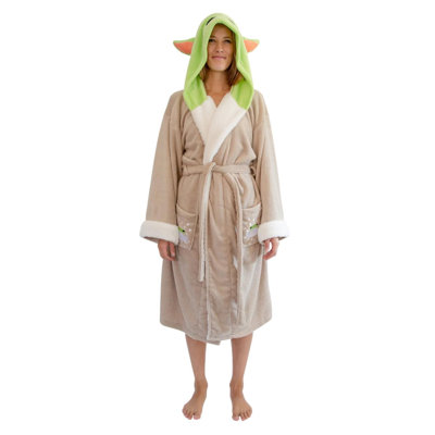 Peignoir mi-mollet adulte avec capuche