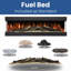 Evolution Fires Advance Series 1800mm Electric Fireplace | Built-In Wall Fire with LED Flames | App & Alexa Control | 1kW/2kW Heat Output | TV Media Wall Ready