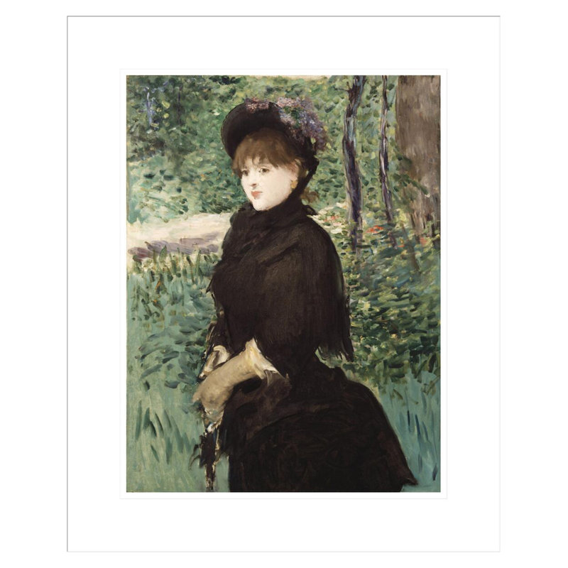 «The Walk» par Édrede Manet, impression giclée sur cadre, H 21,66 po x l 17,75 po