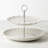 Lenox French Perle Scallop White 2-Tier Server