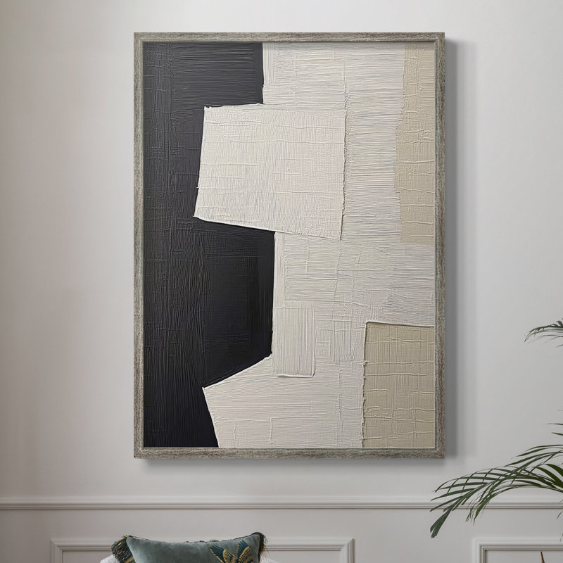 ABSTRACT Series DCLXV III, reproduction encadrée - bois massif, H 30 po x l 24 po
