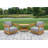Everlee Solid Teak Outdoor Rectangular Side Table