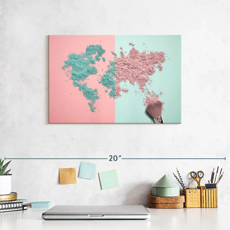 " Makeup Map " by Enchanté Designs, 8" H x 12" W x 1" D
