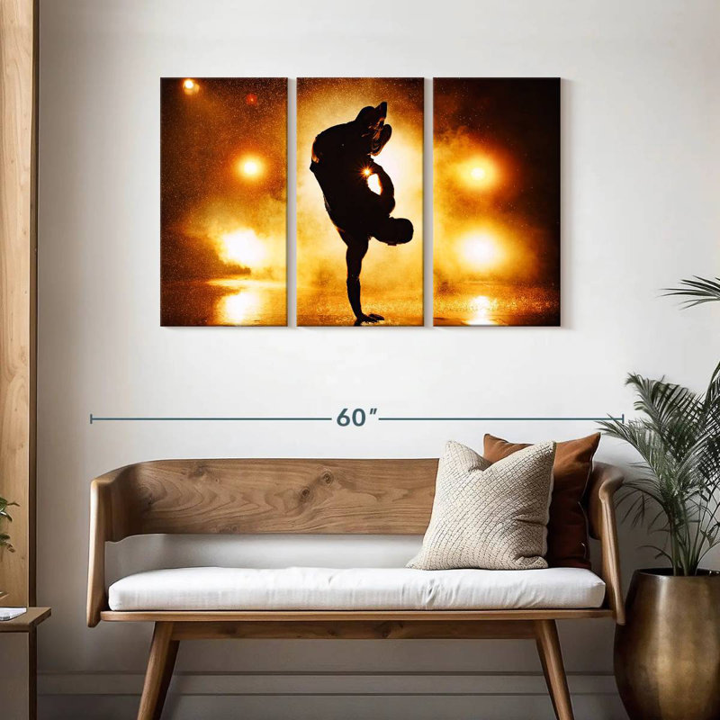 Breakdancer Silhouette, 28" H x 45" W