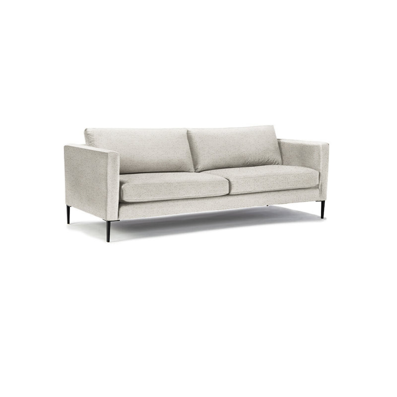 Canapé à accoudoirs 88 po avec coussins réversibles, Polypropaline blanc bouleau