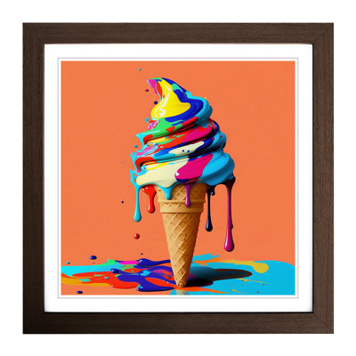 Ice Cream Fauvism - Framed Print