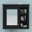 Armoire à pharmacie murale 30 po x 28 po avec porte miroir et étagère personnalisable-402679678