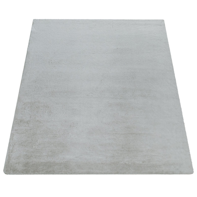 Ananias Solid Colour Shag Area Rug, Rectangle 60 x 90cm