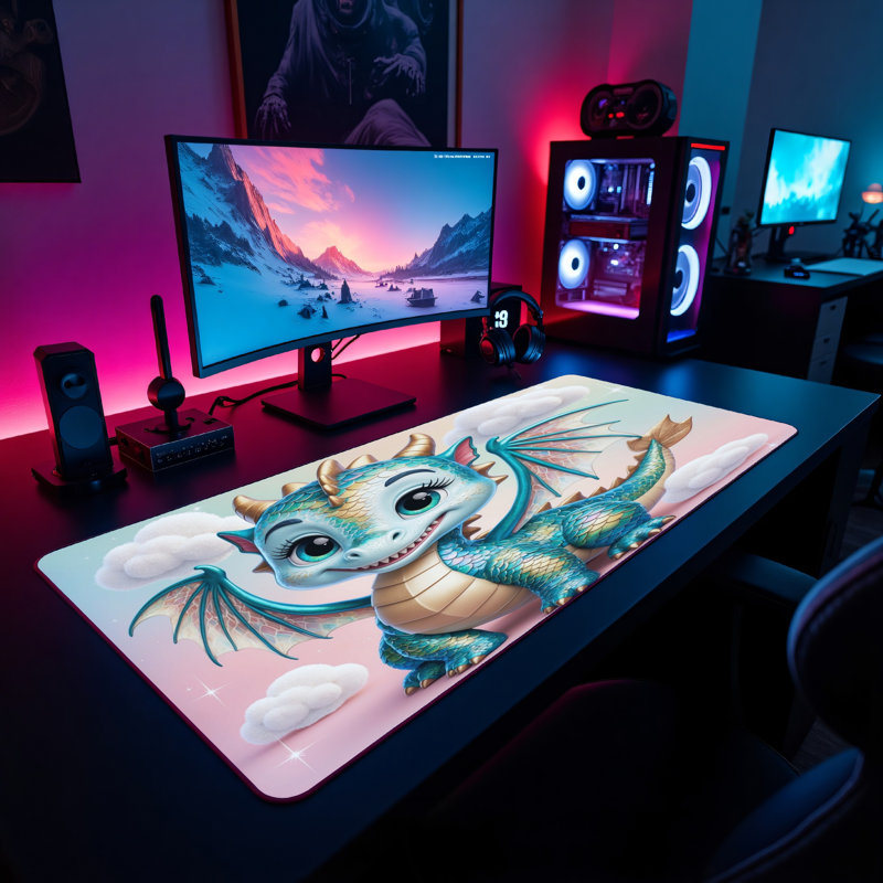 Polyester Desk Pad, 23.6x13.8