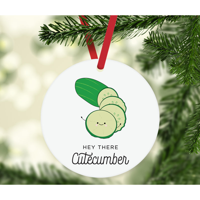 Décoration de Noël drôle de pun d’aliments