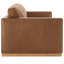 Bobbi 87' Genuine Leather Upholstered Sofa