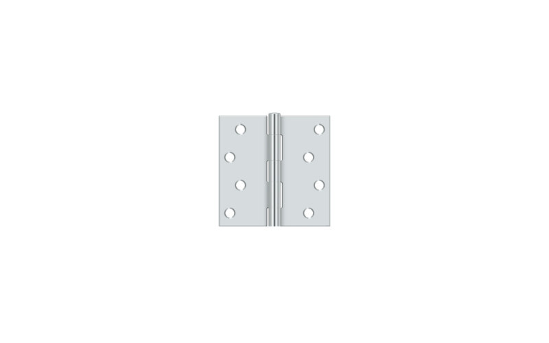 Steel Hinge, Polished Chrome