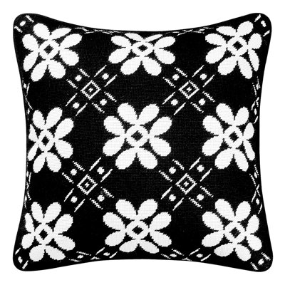 Tile Needlepoint Pillow