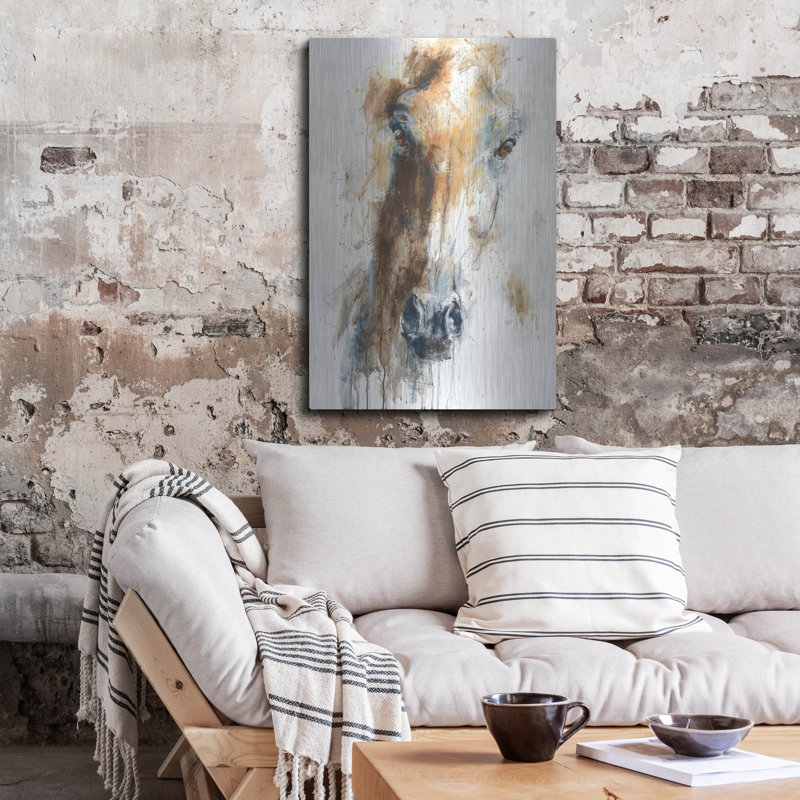  «Face to Face 64» par Benedicte Gele, art mural en métal, 24 po x 36 po, H 36 po x l 24 po