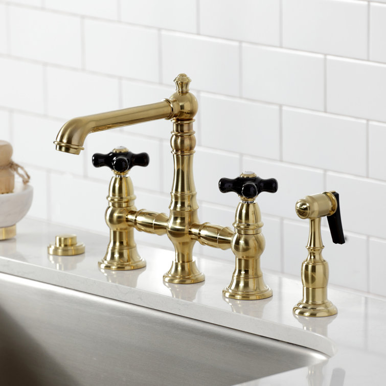 Duchess Double Handle Kitchen Faucet with Side Spray