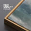 «Moody Blue Nautical Ocean Waves Coastal Extra Large», reproduction d'art sur toile encadrée-106766804-111696286
