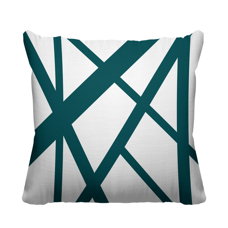 Shelly Outdoor Reversible Throw Pillow, 17W" x 17H", Green