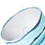 18cm H Cotton Blend Drum Lamp Shade ( Screw On ) in Teal