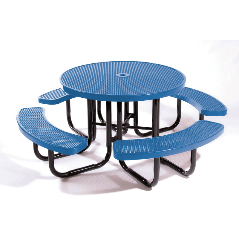 Table de pique-nique en plastique Myran, Bleu clair