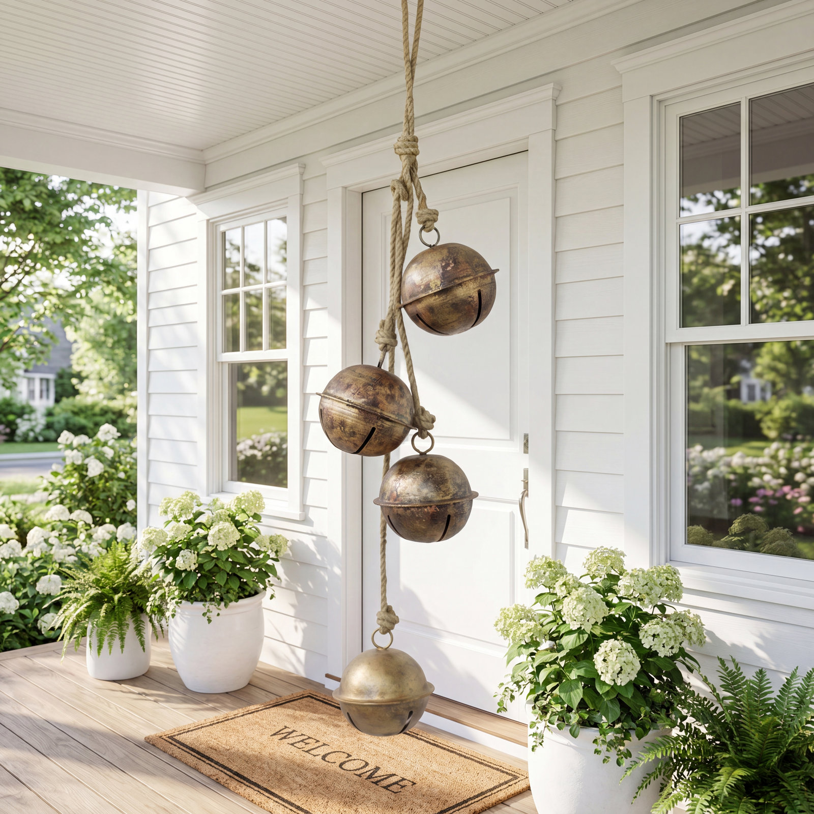 Hanging Bell String Holiday Accent