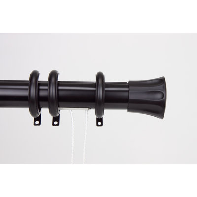 Lesher Steel/Plastic Single Curtain Rod