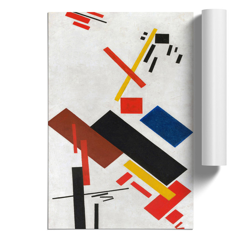 House Under Construction by Kazimir Malevich - No Frame Print, 59cm H x 42cm W x 0.1cm D