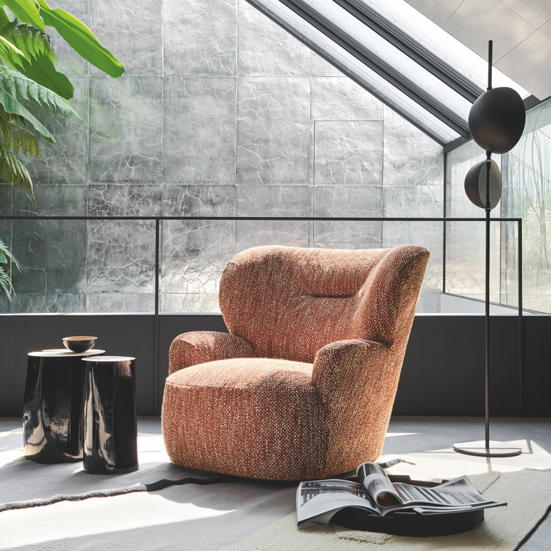 Superluna LED Floor Lamp, Matt Black, Anodic Brass
