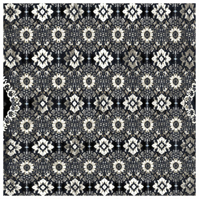 Couvertures ornées à motif floral